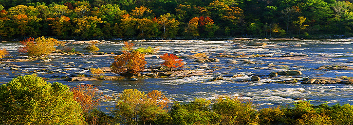 Fall on the James River from Hollywood Cemetery, Richmond, VA